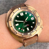 Tandorio 44mm Real Bronze Turtle Dive NH35 pt5000 Movement Sunburst 20bar Sapphire - Tandorio Watches