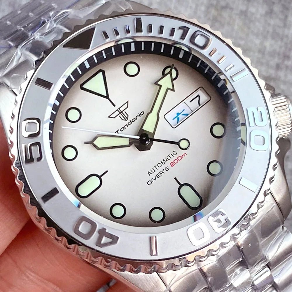 Tandorio Domed Sapphire SKX Mod NH36 Movt Ceramic 41mm 200m Diver TD21 Tandorio Watches