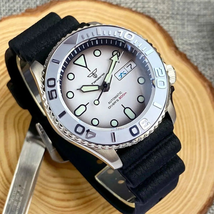Tandorio Domed Sapphire Glass SKX Mod NH36 Movt Ceramic SUB Dial 200m Diver - Tandorio Watches
