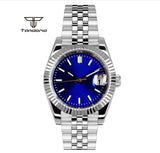 Tandorio dress NH35A 36mm/39mm Automatic Sunburst Date Sapphire Crystal 5bar glass back TD036 - Tandorio Watches