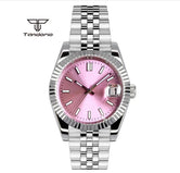 Tandorio dress NH35A 36mm/39mm Automatic Sunburst Date Sapphire Crystal 5bar glass back TD036 - Tandorio Watches