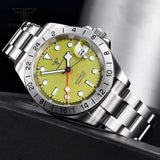 Tandorio GMT NH34 Movement 39mm 10bar dive watch Sapphire Crystal glass back - Tandorio Watches