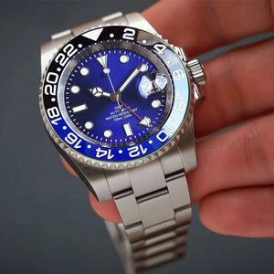 Tandorio GMT Watch TD258B Luminous 40mm NH34A Automatic 20BAR Sapphire - Tandorio Watches