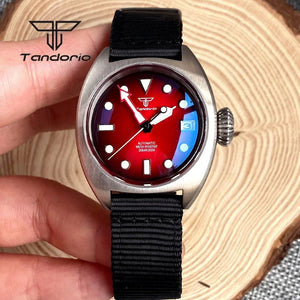 Tandorio Gradient Dial Fashion NH35A 36mm 20Bar Field Automatic Watch Double Domed AR Sapphire TD046 - Tandorio Watches