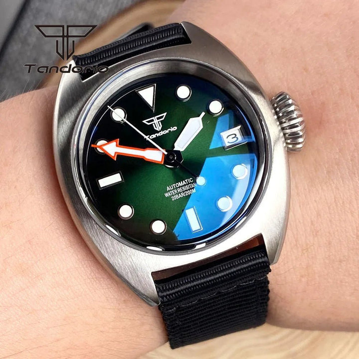 Tandorio Gradient Dial Fashion NH35A 36mm 20Bar Field Automatic Watch Double Domed AR Sapphire TD046 - Tandorio Watches