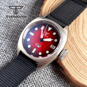 Tandorio Gradient Dial Fashion NH35A 36mm 20Bar Field Automatic Watch Double Domed AR Sapphire TD046 - Tandorio Watches