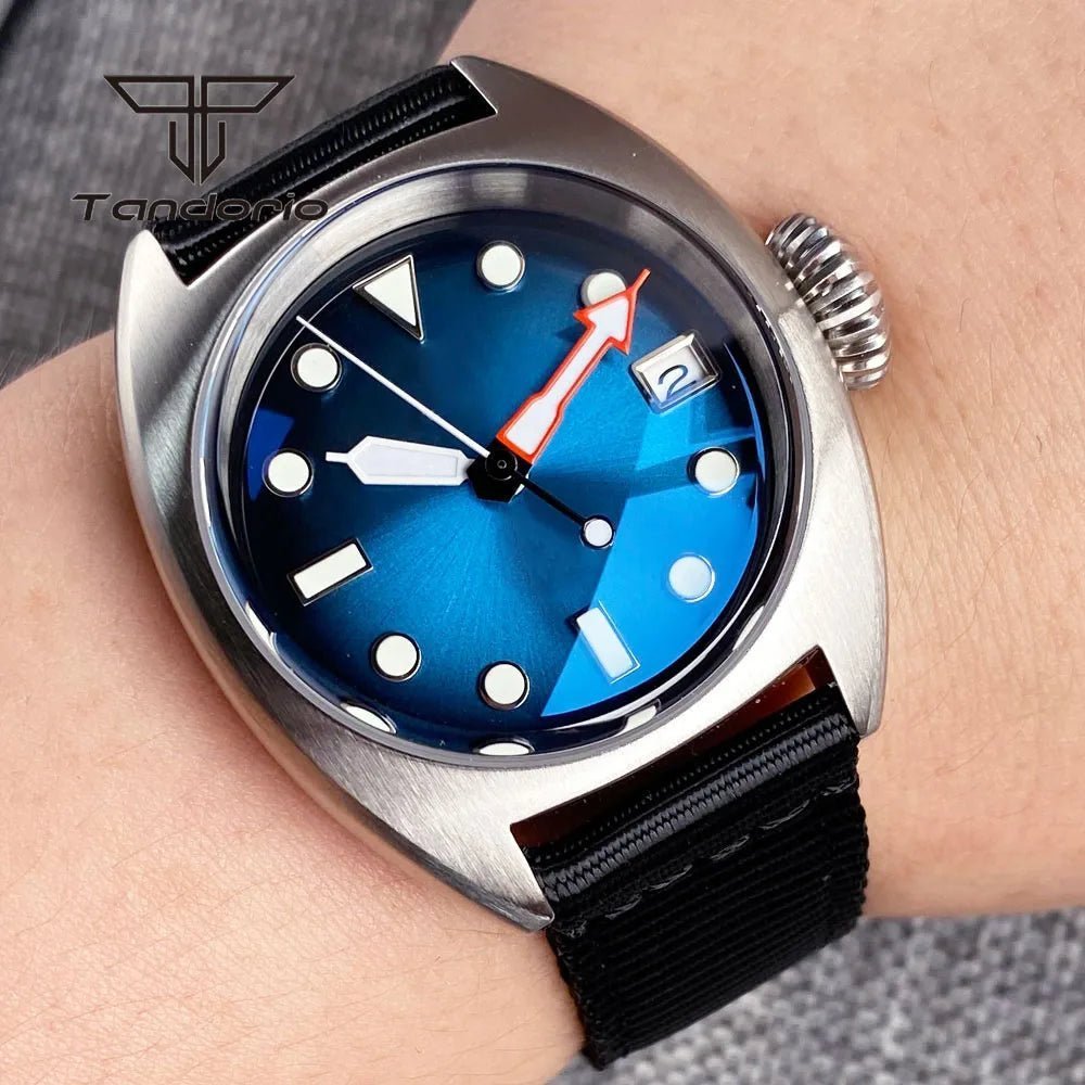 Tandorio Gradient Dial Fashion NH35A 36mm 20Bar Field Automatic Watch Double Domed AR Sapphire TD046 - Tandorio Watches