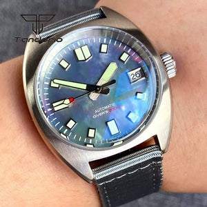 Tandorio Mother of Pearl Dial 36mm NH35A field Watch - Tandorio Watches