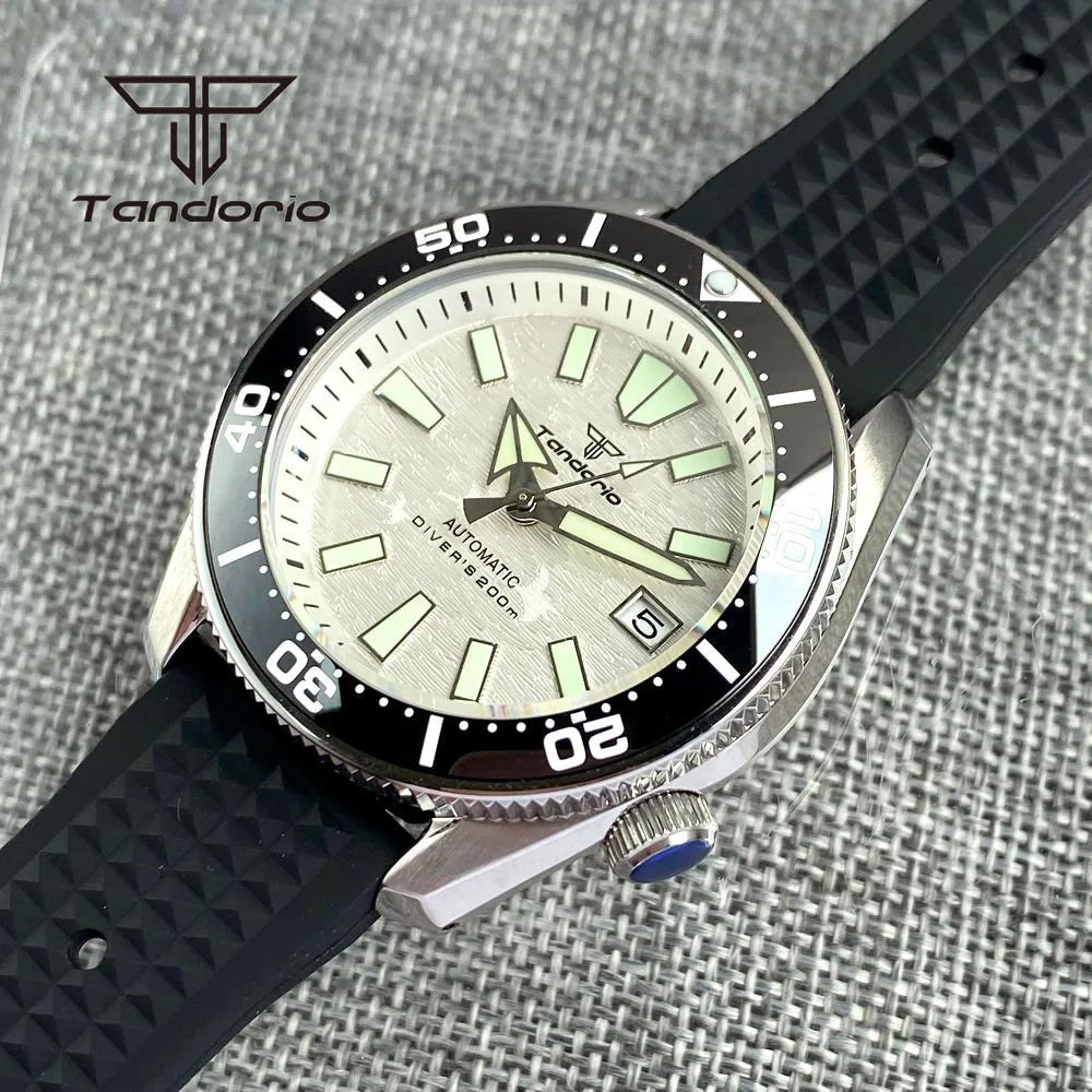 Tandorio NH35A 42.5mm SBDX001 200m Men's Automatic Dive Watch Sapphire TD001 - Tandorio Watches