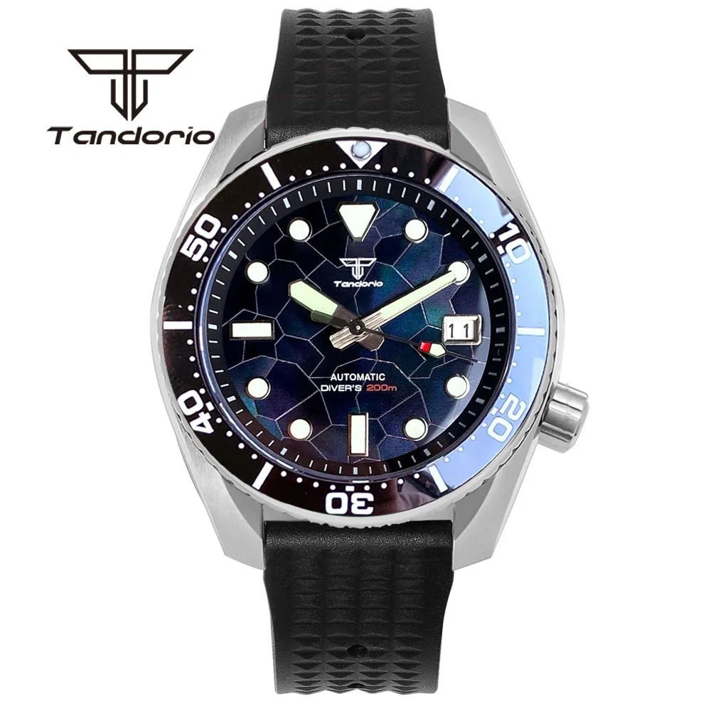 Tandorio NH35A SBDX001 42.5mm 20Bar Dive Men's Automatic Sapphire TD002 - Tandorio Watches