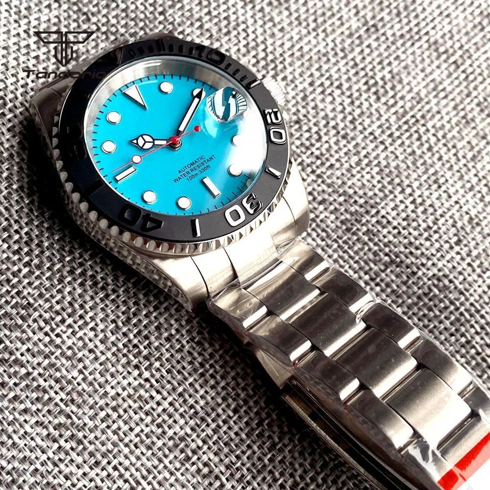 Tandorio NH35A Sterile Sapphire 40mm 10Bar Diver Automatic Rotating Bezel TD018 - Tandorio Watches