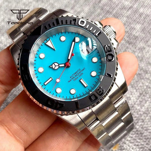 Tandorio NH35A Sterile Sapphire 40mm 10Bar Diver Automatic Rotating Bezel TD018 - Tandorio Watches