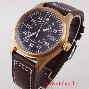 Tandorio Real Bronze Cusn8 Watch 20Bar Pilot NH35A PT5000 39mm - Tandorio Watches