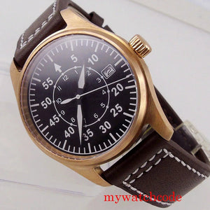 Tandorio Real Bronze Cusn8 Watch 20Bar Pilot NH35A PT5000 39mm - Tandorio Watches