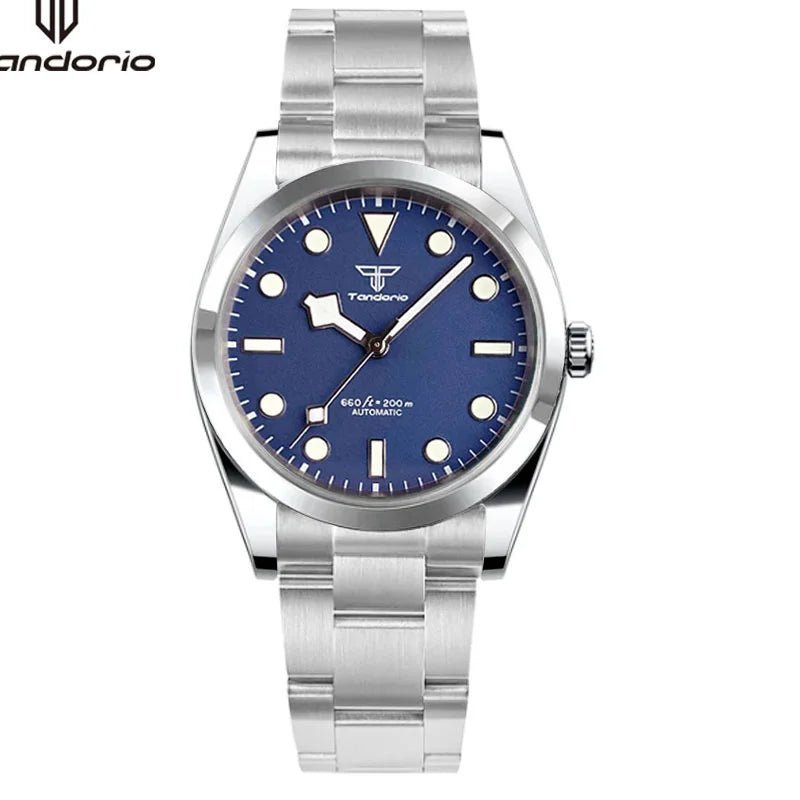 Tandorio Sapphire Crystal 36mm/39mm NH35A PT5000 Automatic Movt 5Bar Pilot TD044 - Tandorio Watches