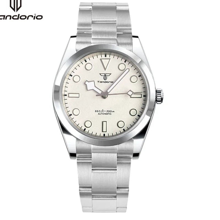 Tandorio Sapphire Crystal 36mm/39mm NH35A PT5000 Automatic Movt 5Bar Pilot TD044 - Tandorio Watches