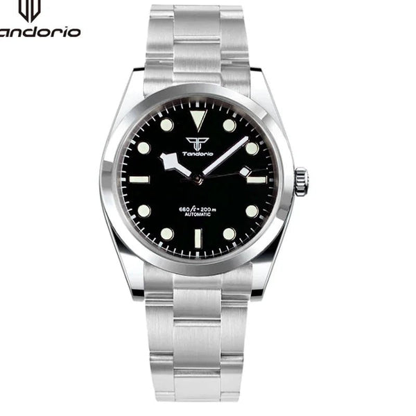 Tandorio Sapphire Crystal 36mm/39mm NH35A PT5000 Automatic Movt 5Bar Pilot TD044 - Tandorio Watches