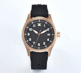 Tandorio Solid Bronze CUSN8 NH35 Movement Sapphire Crystal Date Pilot 20BAR Waterproof 39mm TD047 - Tandorio Watches