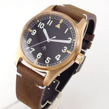 Tandorio Solid Bronze CUSN8 NH35 Movement Sapphire Crystal Date Pilot 20BAR Waterproof 39mm TD047 - Tandorio Watches