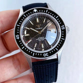Tandorio TD267S Diver Watch NH35A Domed Sapphire 200M Waterproof Sandblast Case Blue Green Orange Dial Luminous - Tandorio Watches
