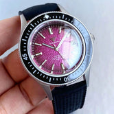 Tandorio TD267S Diver Watch NH35A Domed Sapphire 200M Waterproof Sandblast Case Blue Green Orange Dial Luminous - Tandorio Watches