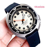 Tandorio Titanium Turtle Diver NH35 Automatic Watch 20ATM 44mm MOP Dial 120clicks Sapphire - Tandorio Watches