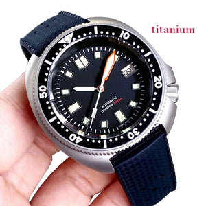 Tandorio Titanium Turtle Diver NH35 Automatic Watch 20ATM 44mm MOP Dial 120clicks Sapphire - Tandorio Watches