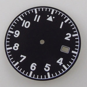 Ti - 2 Titanium Pilot Watch Case Aviator Watch Case 39mm for NH35 NH36 NH38 PT5000 ETA2824 SW200 Movement Sapphire 200M Waterproof - Tandorio Watches