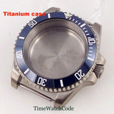 Titanium Watch Case 40mm Sub Diver 200m Waterproof Fit for NH35 NH36 ETA2824 PT5000 Antiallergry Sapphire Crystal Screw - in Crown - Tandorio Watches
