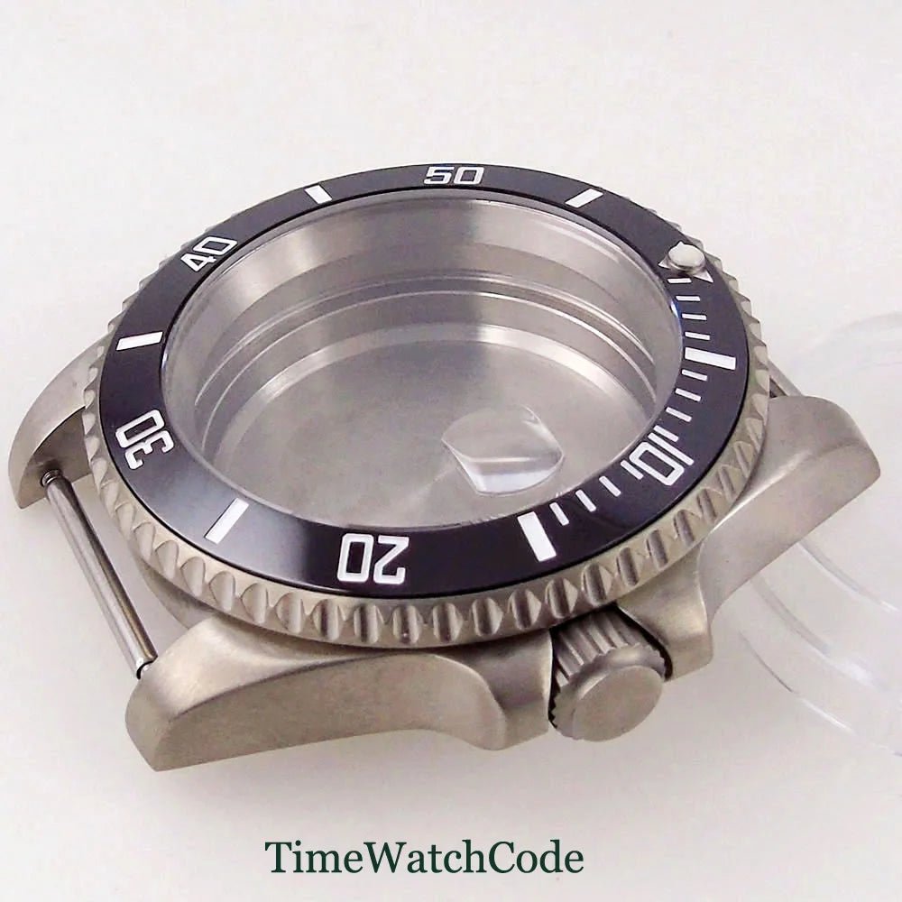 Titanium Watch Case 40mm Sub Diver 200m Waterproof Fit for NH35 NH36 ETA2824 PT5000 Antiallergry Sapphire Crystal Screw - in Crown - Tandorio Watches