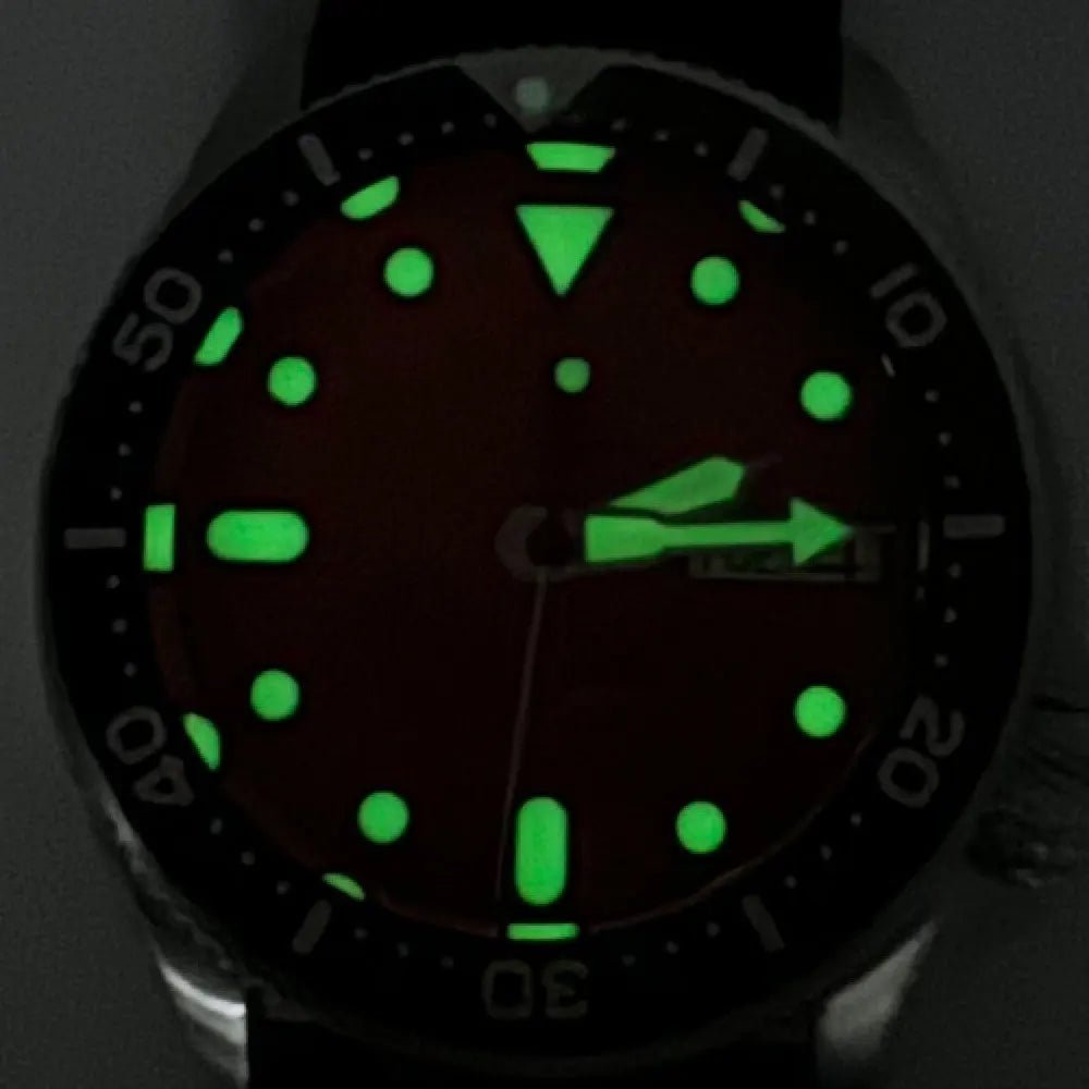 Titanium watch Tandorio SKX013 37mm Mod 200m Diving Watch NH36 Movt sapphire - Tandorio Watches