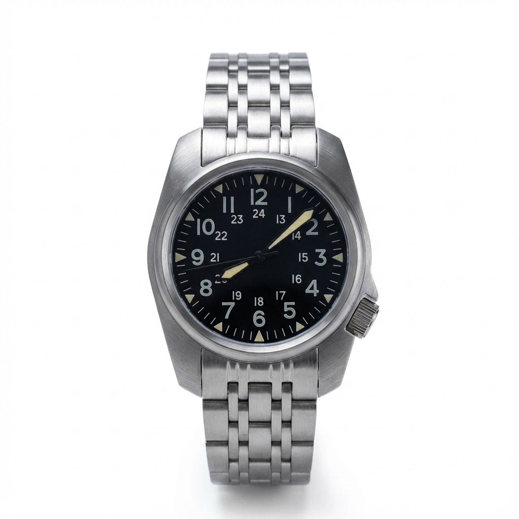 38MM Quartz Pilot Watch Miyota 8215 Automatic NONAME Sapphire