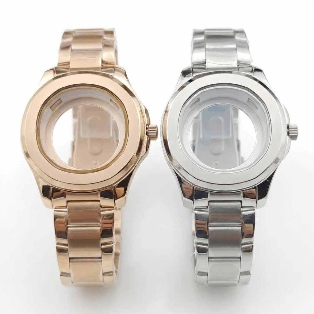 44mm アクアノートウォッチケース Mod NH35 グレネードセット ステンレススチール ステンレススチールストラップセット 改造ケースダイヤル 機械式時計アクセサリー 44